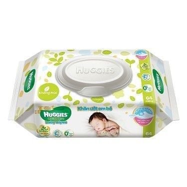 Khăn ướt Huggies không mùi (64 tờ)