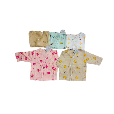 Áo ss tay dài cài chéo Taco thun lạnh (trơn, màu, họa tiết)