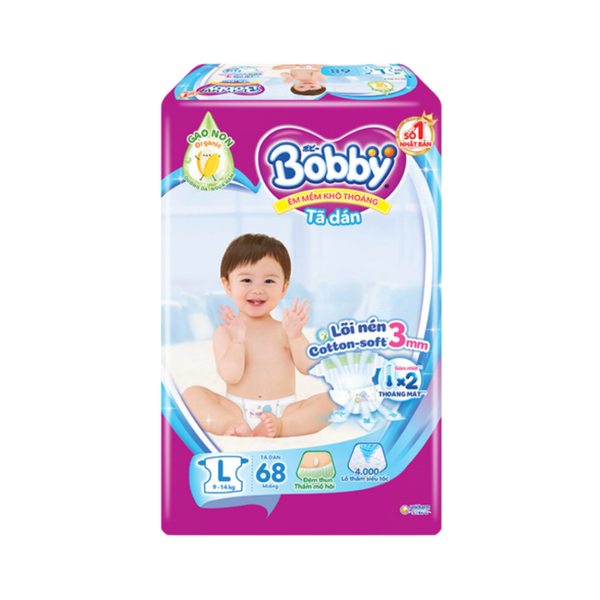 Tã Bobby Dán L-68 (9 – 13 kg)