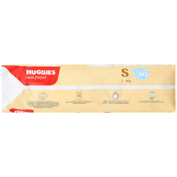 Tã Huggies Dán Skin Perfect S-80 (4 - 8 Kg)