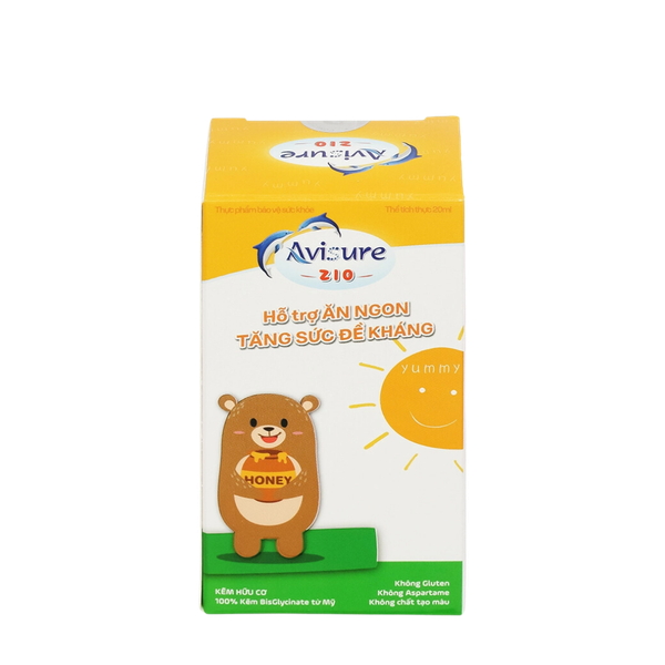 Kẽm Zio Avisure 20ml (bé ăn ngon, giảm ốm vặt)