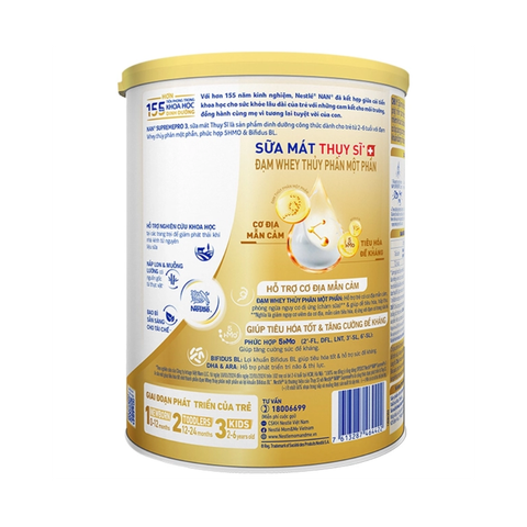 Sữa Nan Supreme Pro số 3 (800g) cho bé từ 2-6 tuổi