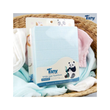 Khăn gạc bamboo sợi tre 3 lớp 31x30 Fany hồng xanh (set 10)