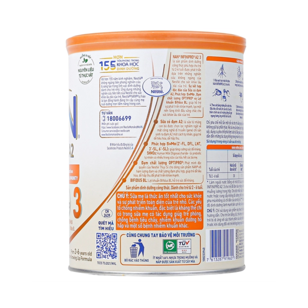 Sữa Nan InfiniPro A2 số 3 (800g) cho bé từ 2-6 tuổi