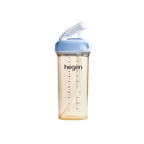 Bình ống hút Hegen Straw cup PPSU 330ml Blue (nắp nhỏ)