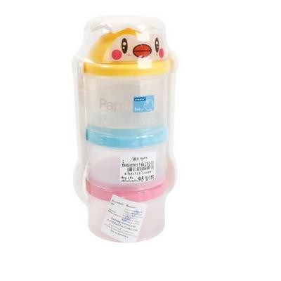 Hộp đựng sữa, thức ăn kèm muỗng nĩa Papa