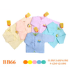 Áo màu nỉ TD cotton 2 lớp BB66 Babiboo