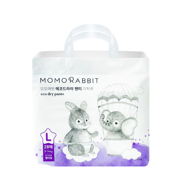 Tã Momo Rabbit Quần Đêm L-28 (9 - 14 kg)