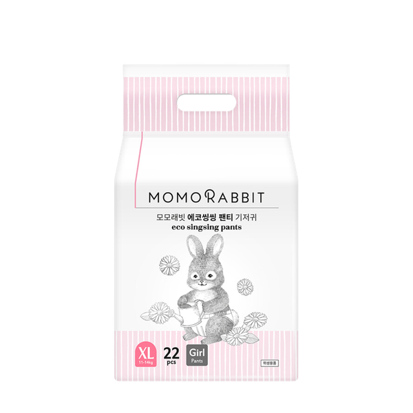 Tã Momo Rabbit Quần bé gái XL-22 (1 1- 14 kg)