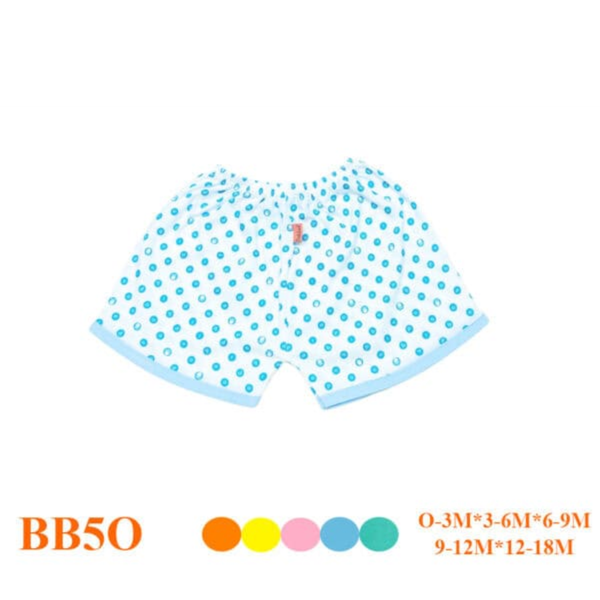 Quần ngắn thiết kế cotton chấm bi BB50 Babiboo