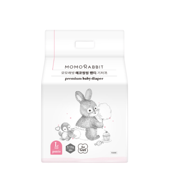 Tã Momo Rabbit Quần bé gái L28 (8 - 12 kg)