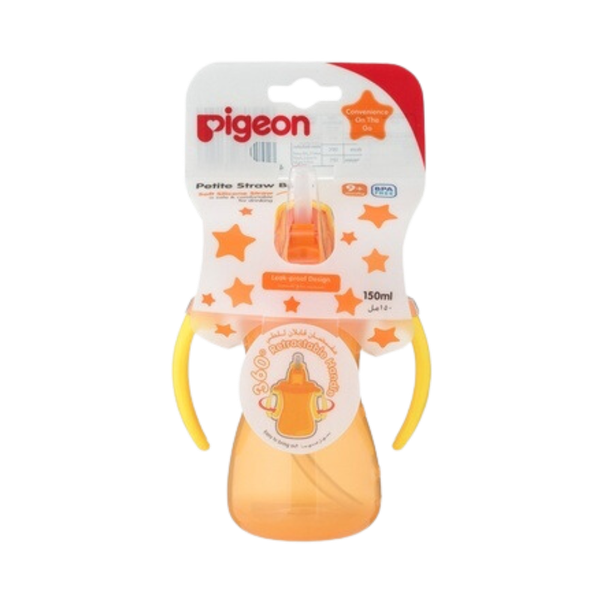 Bình nước tay cầm Pigeon 150ml cam