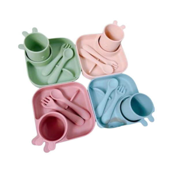 Set ăn dặm silicone 4 món Hermon HM2810 (Honper)