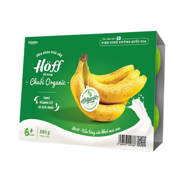 Sữa chua Hoff Organic chuối