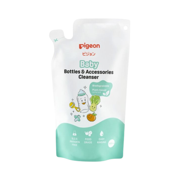 Nước rửa bình sữa gốc thực vật Pigeon túi 450ml
