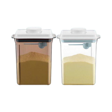 Hộp trữ sữa Ankou 2,3L trắng,nâu