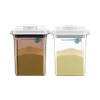 Hộp trữ sữa Ankou 2,3L trắng,nâu