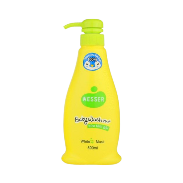 Sữa tắm gội Wesser 2in1 500ml (xanh lá)
