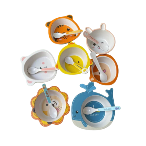 Bát ăn dặm kèm thìa lúa mạch Eco