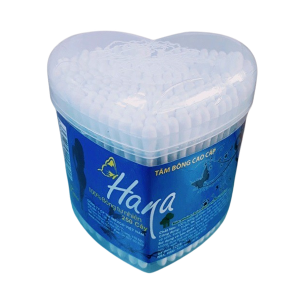 Tăm bông gỗ Hana tim