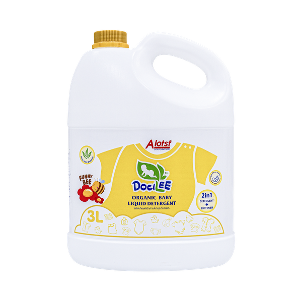 Nước giặt xã quần áo em bé Docilee Organic 3L vàng