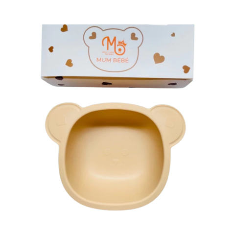 Bát gấu silicone đế chống trượt Mumbebe