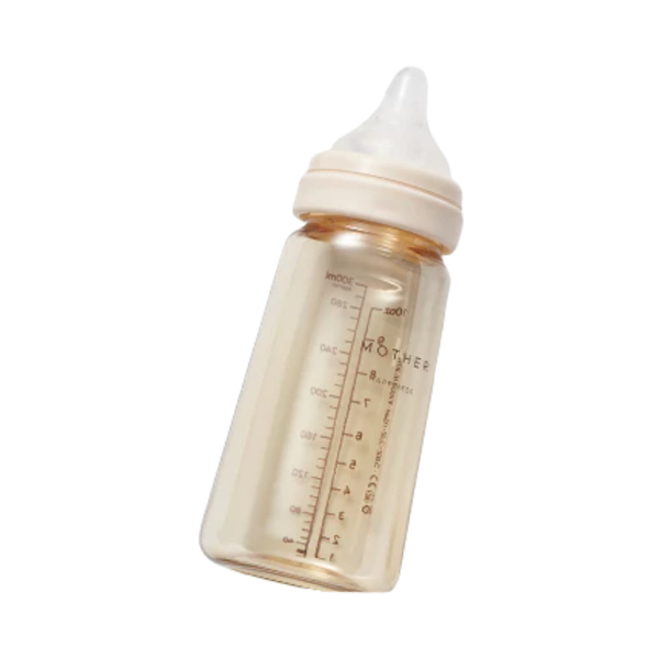 Bình sữa PPSU Hàn Quốc Mother-K 280ml 4-8m (kem)