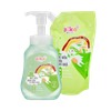 Nước rửa bình sữa Aiko tạo bọt 500ml hương táo (chai, tặng kèm túi)
