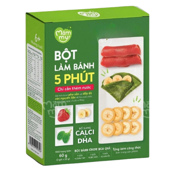 Bột làm bánh crepe hoa quả Mămmy
