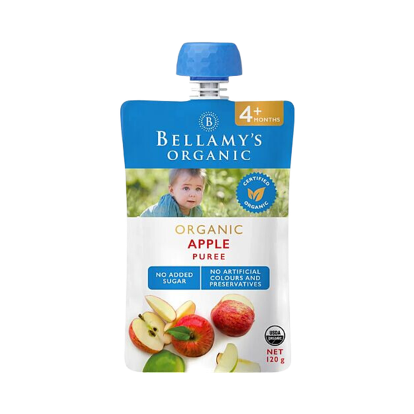 Táo xay nhuyễn Bellamy's organic 4m+