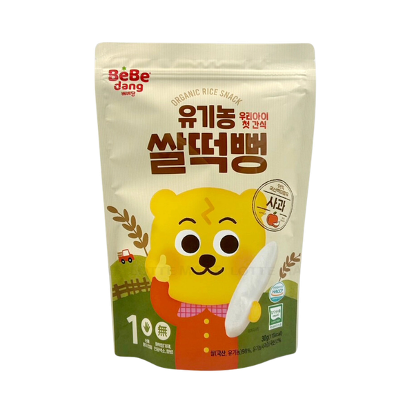 Bánh gạo miếng hữu cơ Bebedang vị táo (từ 6 tháng)