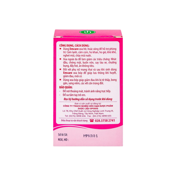 Dẩu tràm cho em bé Emcare 25ml