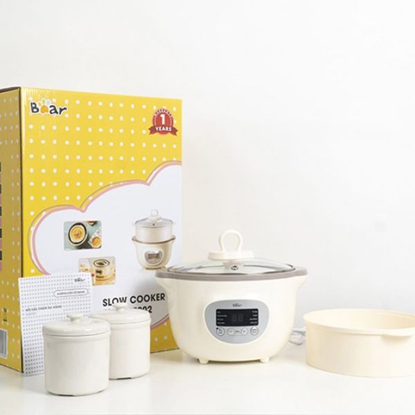 Nồi nấu cháo chậm Bear 1,6L