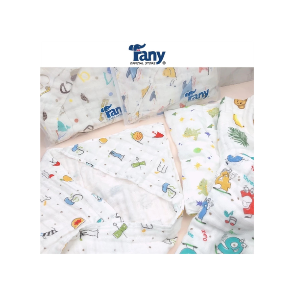 Gạc choàng in đa năng 4 lớp Fany