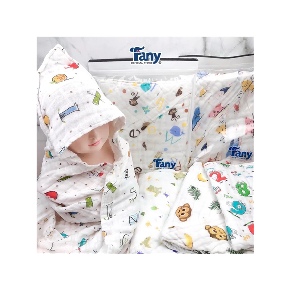 Gạc choàng in đa năng 4 lớp Fany