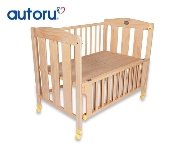Cũi gỗ nan lớn Autoru (không quây, nệm)