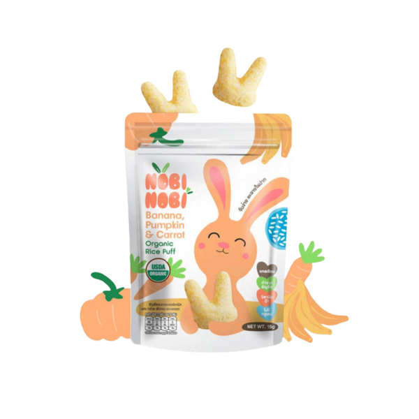 Bánh gạo Nobi vị chuối bí đỏ cà rốt 15g