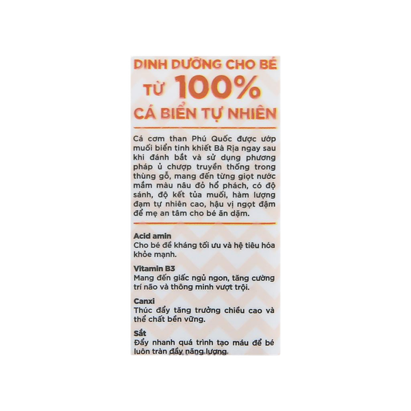 Nước mắm Thuyền Xưa 41 độ đạm cho bé 65ml