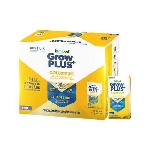 THÙNG 24 hộp Sữa BPS Nutifood GrowPLUS+ Colostrum Lactoferrin 110ml