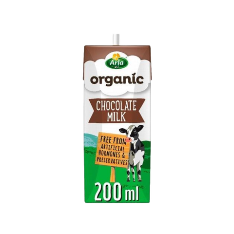 Sữa tươi hữu cơ Arla 200ml vị socola (thùng 12 hộp, bán lẻ hộp)
