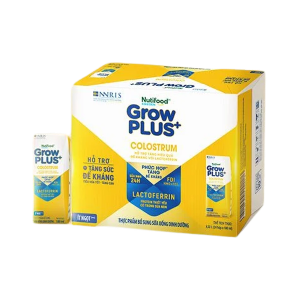 THÙNG 24 hộp Sữa BPS Nutifood GrowPLUS+ Colostrum Lactoferrin 180ml