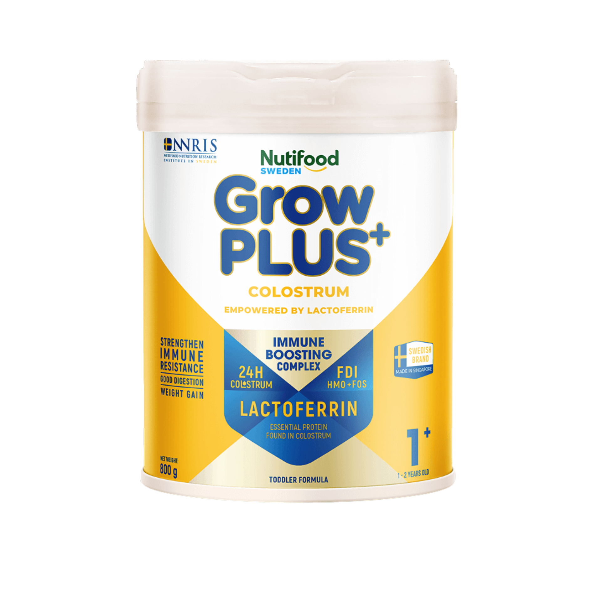 Sữa Bột Nutifood GrowPLUS+ Colostrum Lactoferrin 1+ 800g