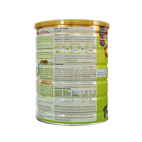 Sữa ColosBaby Gold 1+ vị thanh nhạt (800g) cho bé từ 1-2 tuổi