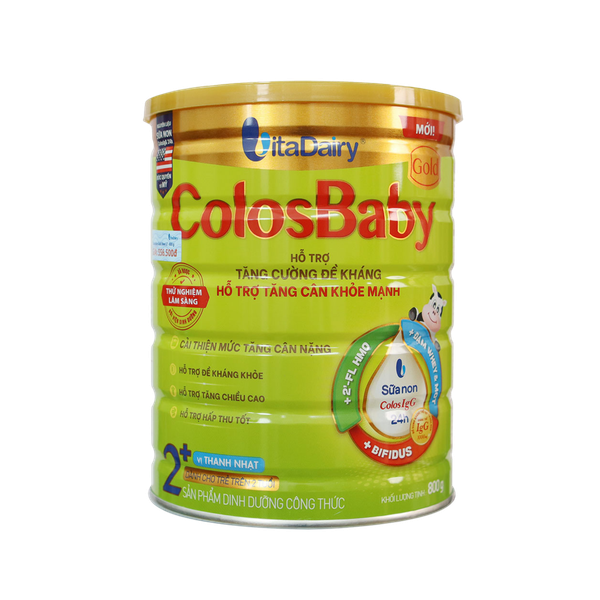 Sữa ColosBaby Gold 2+ vị thanh nhạt (800g) cho bé trên 2 tuổi