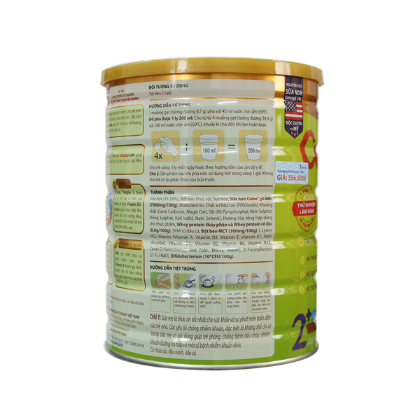 Sữa ColosBaby Gold 2+ vị thanh nhạt (800g) cho bé trên 2 tuổi
