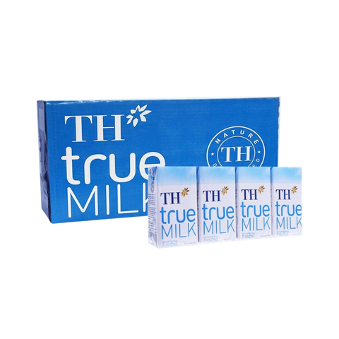 Sữa tươi tiệt trùng TH True Milk ít đường 110ml (lốc 4 hộp)