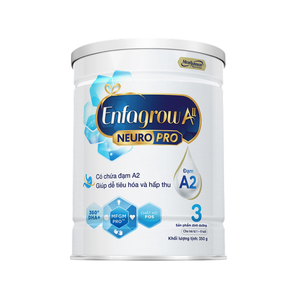 Sữa Enfagrow NeuroPro A2 số 3 (350g) cho bé từ 1-6 tuổi