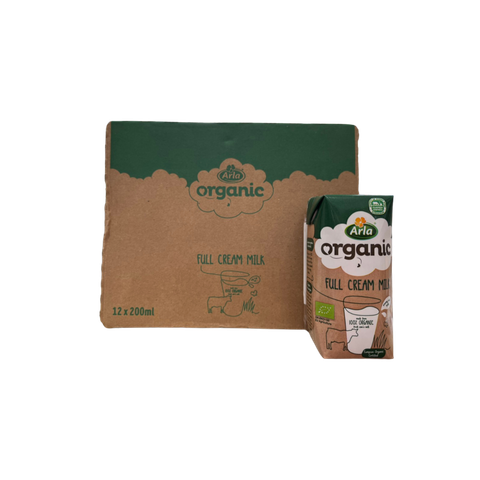 THÙNG Sữa tươi hữu cơ Arla 200ml nguyên kem (12 hộp)