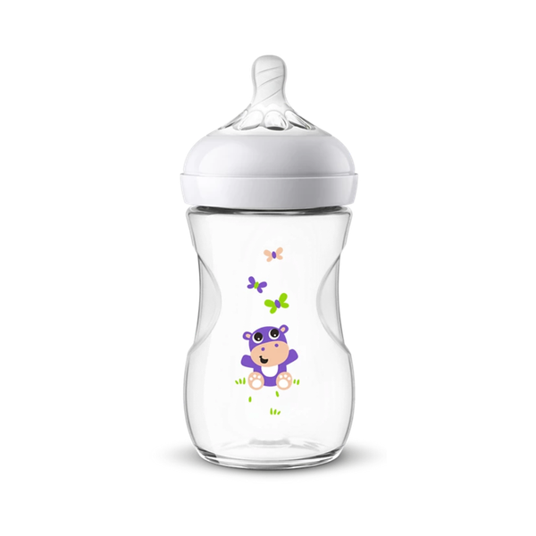 Bình sữa Philips Avent mô phỏng tự nhiên Hippo xanh 260ml (đơn)