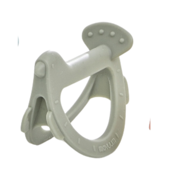 Gặm nướu silicone Moyuum hình chim xanh lá